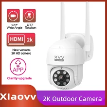 Xiaovv P1 IP Camera PTZ Action Camera IP65 Infrared 8 Night Vision Rotation 2K HD Image Quality Lights Stand By Mi Home App