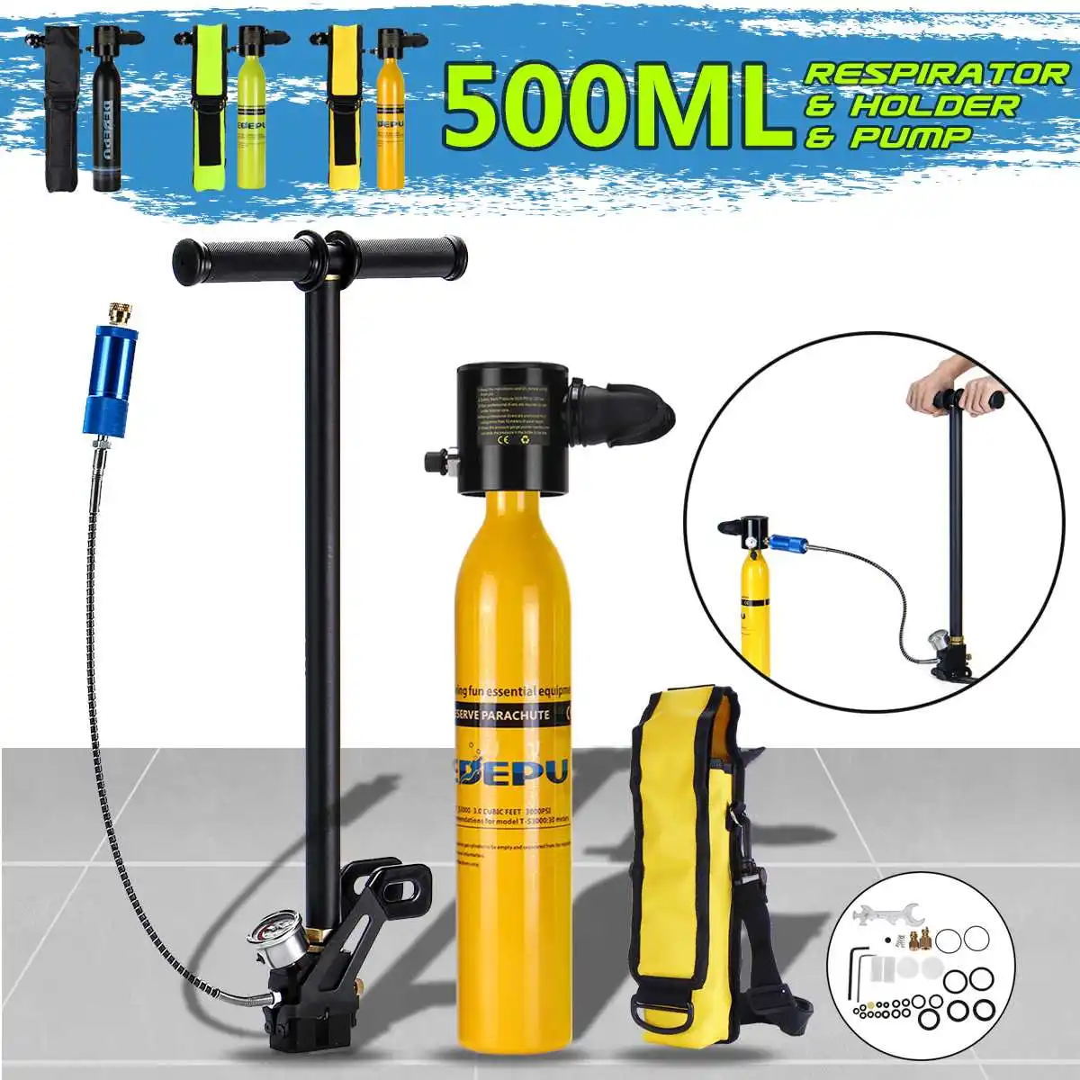 Мини Акваланг С Ручным Насосом Купить