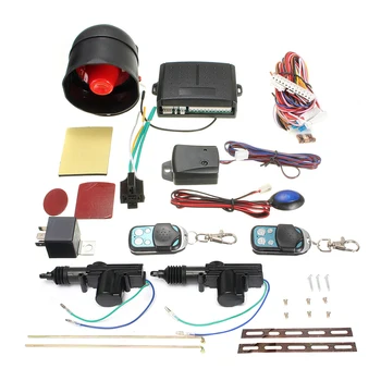 

New Universal Car Alarm Vehicle System Protection Security System Keyless Entry Siren + 2 Remote Control Fobs Hot