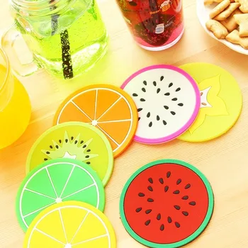 

Creative Non-Slip Heat Proof Mat Coaster Cup Pad Fruit Shape Silicone Cup Pad Slip Insulation Pad Hot Drink