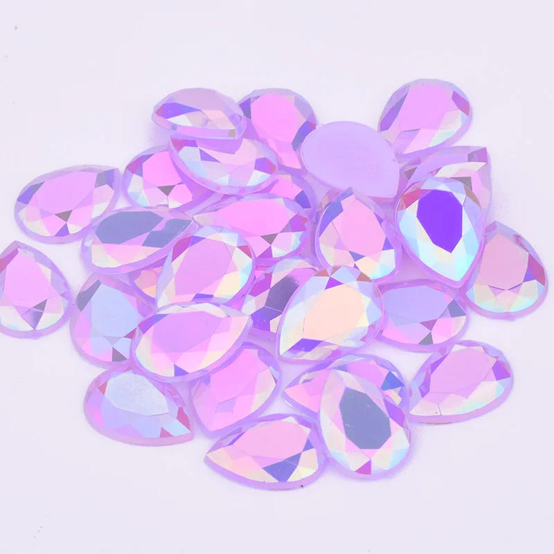 JUNAO-10-14mm-13-18mm-Mix-Color-AB-Crystals-Drop-Rhinestones-Applique-Flatback-Acrylic-Strass-Stones (3)