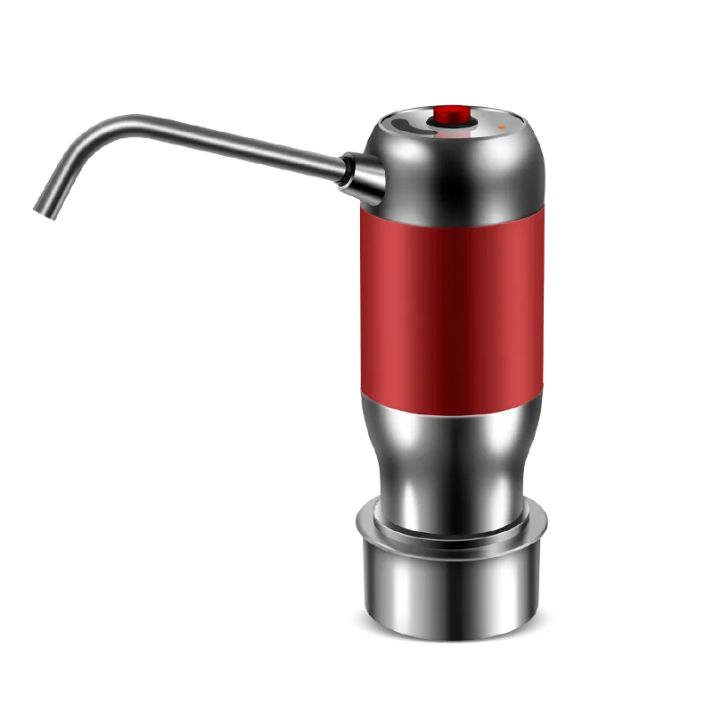 red Автоматический водяной насос для бутылки с usb зарядкой, электрический насос для питьевой воды, ручной насос для 5 галлонов, резервуар для воды - Цвет: red