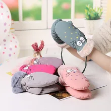 Лыжные перчатки с героями мультфильмов, Детские Зимние теплые перчатки для сноуборда, зимние перчатки, митенки Детские Водонепроницаемые перчатки для катания на лыжах и сноуборде