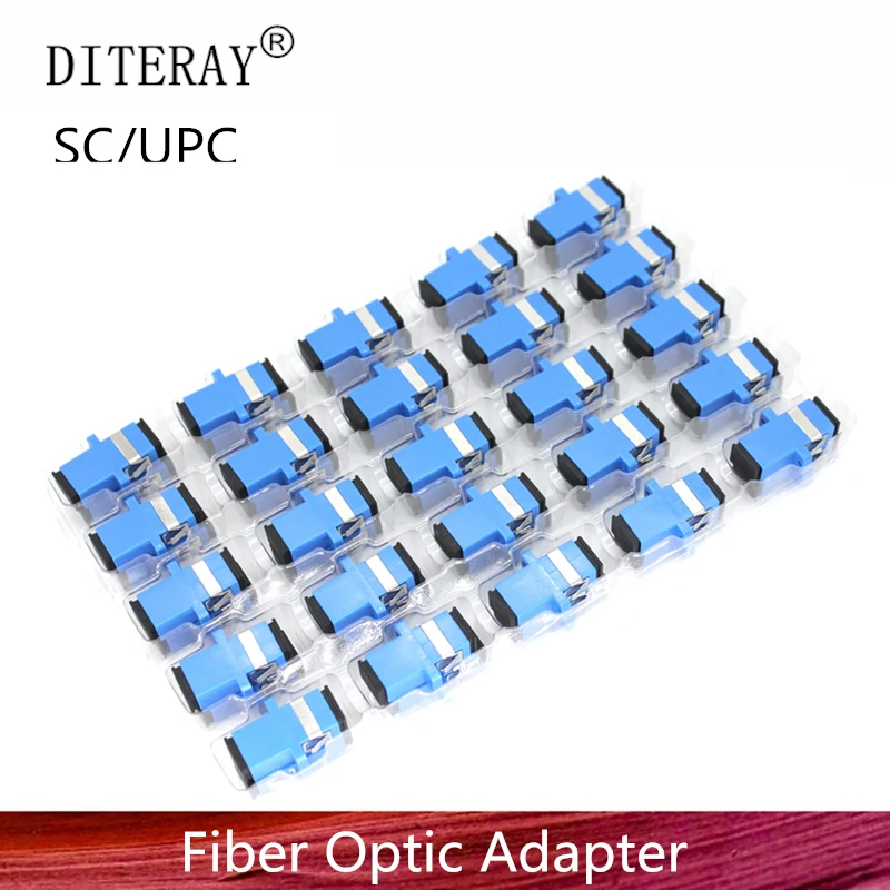 50/100/200pcs SC UPC Simplex mode Fiber optic Adapter SC Optical fiber coupler SC Fiber flange SC UPC connector 50pcs lot lc apc simplex single ftth fiber adapter lc upc sm optical fiber optic connector multi mode dupex fibra optica coupler