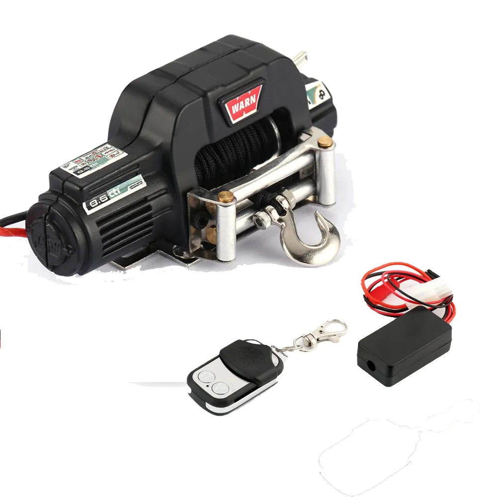 

RC car Winch with Wireless Remote Controller Receiver for 1/10 RC Crawler Car Traxxas HSP Redcat Tamiya Axial SCX10