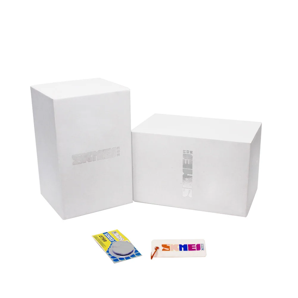 Skmei Genuine Original Iron Box Kraft Box Exquisite White Box Packaging Watch Battery Accessories