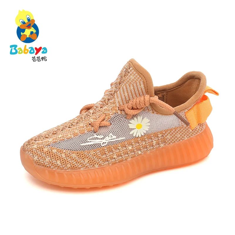 

Babaya Babay Children's Shoes Daisy Glow Kids Sneakers Girls Casual Shoes Boys Mesh Breathable Toddler Shoes 2020 Summer New