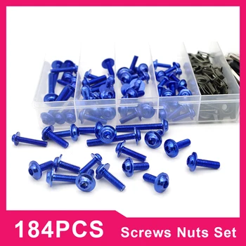 

Motorcycle Fairing Bolts box set Fastener Clips Screw Nuts For yamaha tzr 50 suzuki gsxr1000 honda transalp 650 ducati scrambler