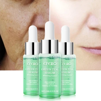 

EFERO Green Tea Serum Hyaluronic Acid Serum Collagen Anti-Aging Wrinkle Lift Firming Moisturizing Whitening Face Cream skin care