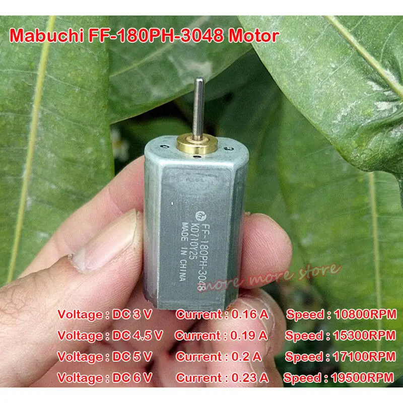 3 шт. mabuchi FF-180-PH мотор-редуктор постоянного тока 3V 6V 19500 об/мин высокоскоростной металлический щетка подельная бритва SS