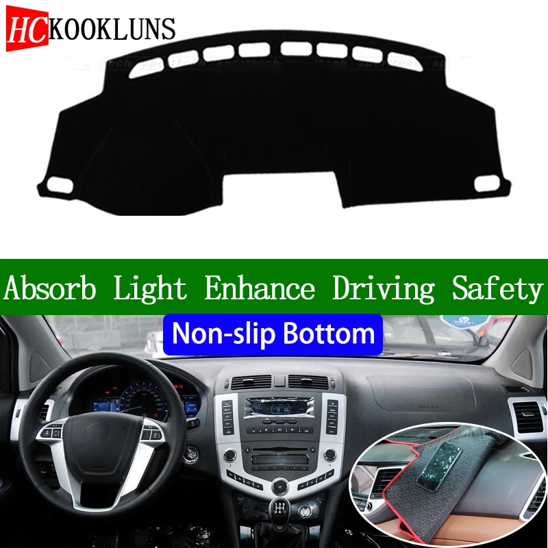 Для BYD S6 2011 2012 2013 2014 2015 2016 нескользящая Нижняя крышка приборной панели автомобиля