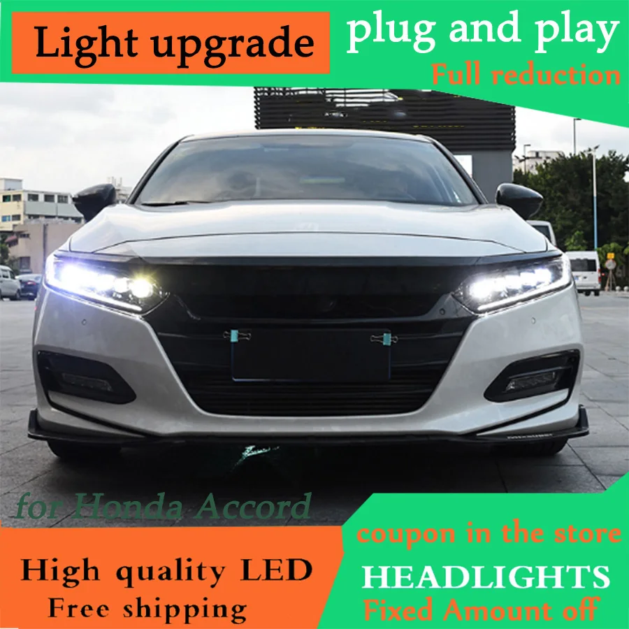 DY_L автомобильный Стайлинг для Honda Accord 10th фары 2018 2019 10 й Головной фонарь