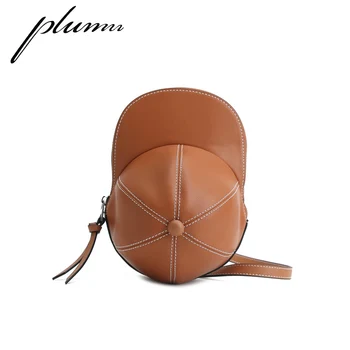 

Plumn Hip Hop Duck Cap Bag Single Shoulder Crossbite Women's Small Bag Shell Bag Leather Women's Bag