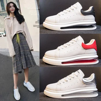 

Small white shoes women's 2020 spring new versatile platform shoes heightening sports casual shoes