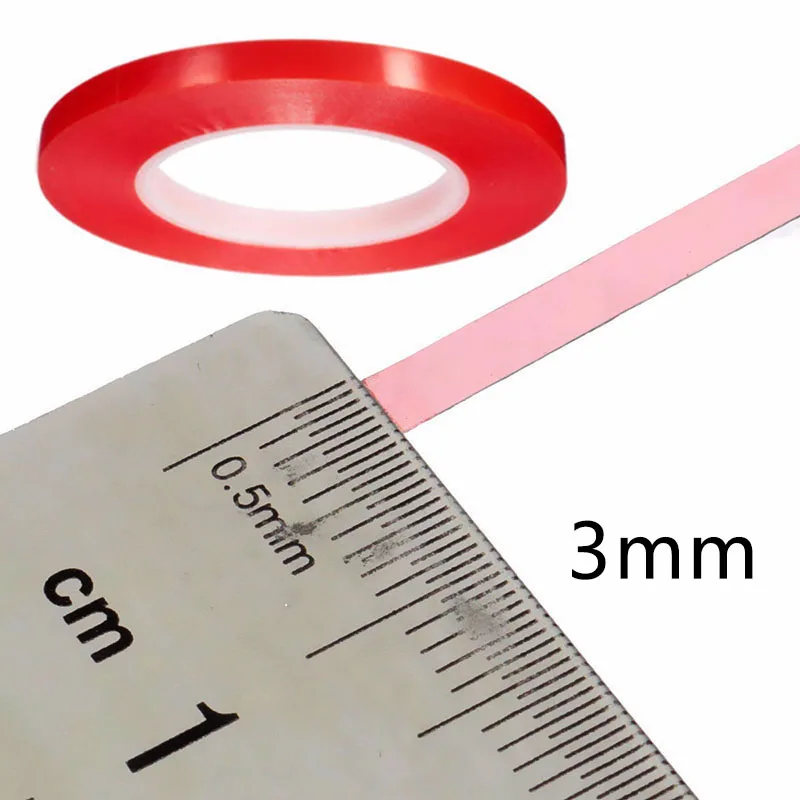 50 м/рулон сильная клейкая Двухсторонняя клейкая лента 2-10 мм для ЖК-экрана телефона