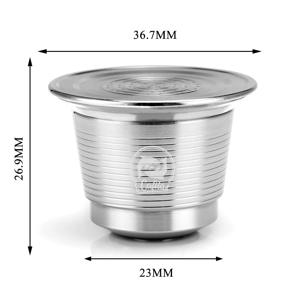 

Refillable Reusable Home Coffee Capsule Pods Cups For Nespresso Gusto Machine