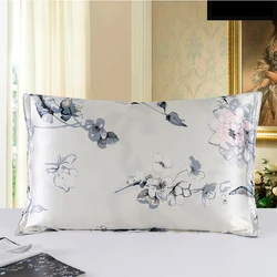 Luxurious Multicolor Silk Oxford Pillowcase - 100% Pure Silk, Envelope Style, Various Sizes - 80x80 cm (No.18)