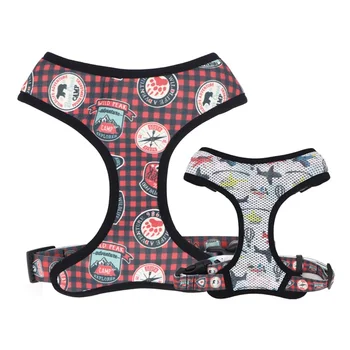 

New dog vest, matching harness,dog collar bowtie and bandana for pet gift