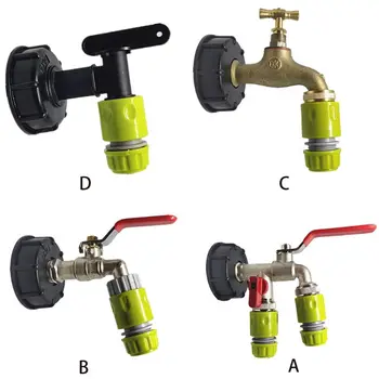 

Faucet Nozzle IBC Tank Valve Quick Hose Connector Fitting 60mm Coarse Thread Plastic Link Hose High Qualitly Universal