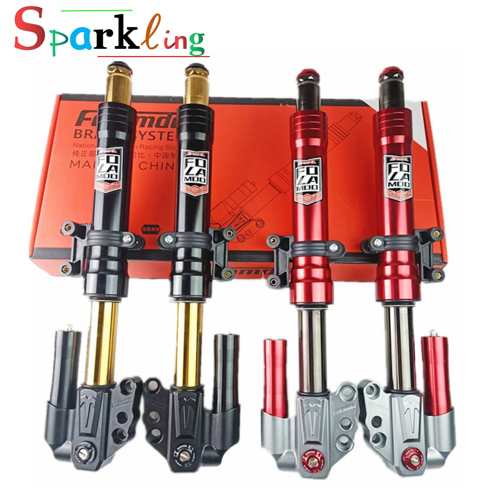 Амортизаторы передней подвески мотоцикла универсальные φ 31 мм регулируемые для