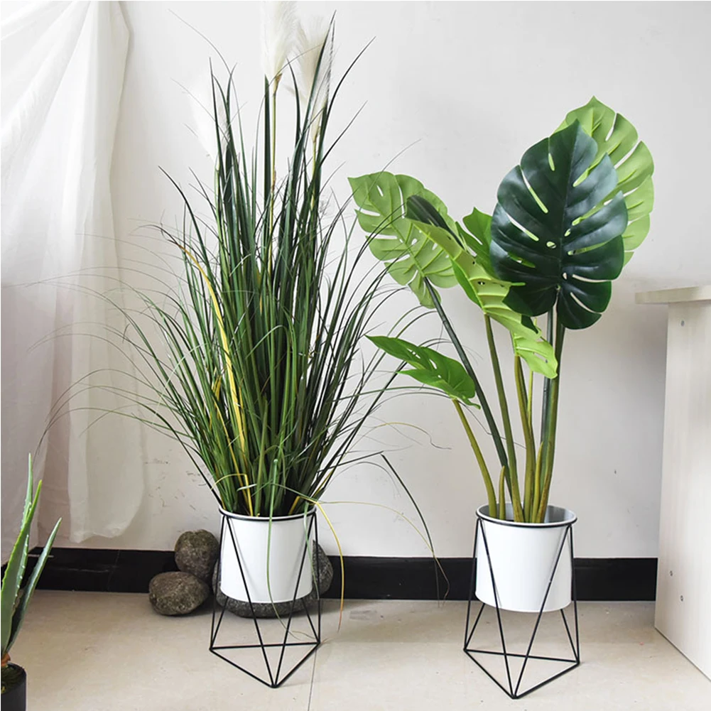 Yard Modern Tripod Display Stand Iron Garden Plant Holder Home Free Standing Stable Decorative Flower Pot Nordic Style DIY