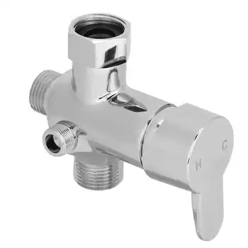 

7/8in Copper Toilet T Adapter US Standard Toilet Sprayer Adapter Hot Cold Water Sink Valve Diverter Mixer Valve Adapter