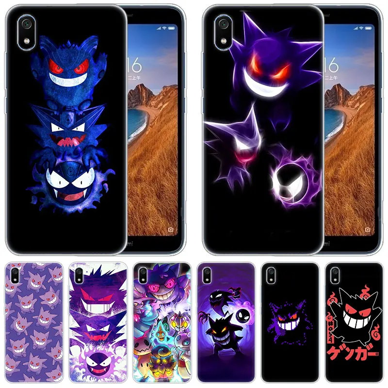 

luxury Silicone Case Anime Pokemon Gengar for Xiaomi Redmi K20 Pro 7 7A 6 6A 4X 5 Plus S2 GO Note 8 7 6 5 Pro 4 Fashion