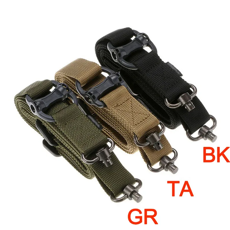

MS4 Tactical Rope Mission Adjustable Two 2 Points Tactical Rifle Gun Sling Quick Detach QD trap For Outdoor Nylon Belt Rope