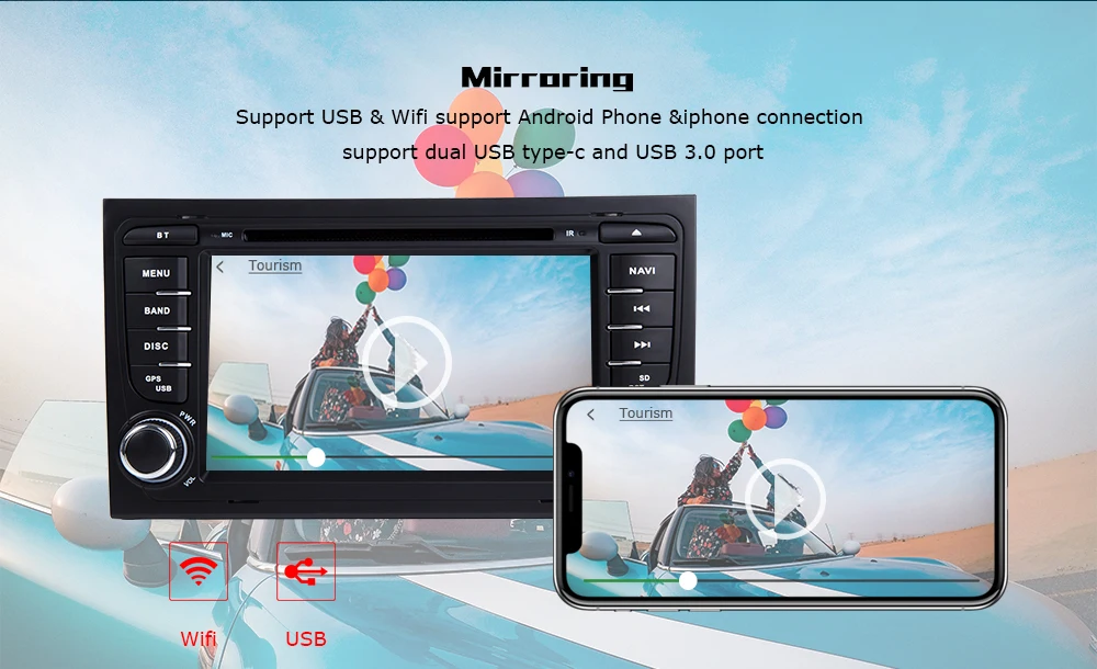 Sale 4GB 2 Din Car Radio GPS Android 9.0 Car DVD Player for Audi A4 B8 S4 B6 B7 RS4 8E 8H B9Seat Exeo 2002-2008 Navigation Multimedia 6