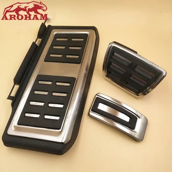 

Car styling Sport Fuel Brake Dead Pedal Cover Set DSG For Seat Leon 5F MK3 For Skoda Octavia A7 For VW golf 7 ,Auto Accessories