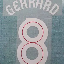 Домашний GERRARD#8 Белый именной патч, значок