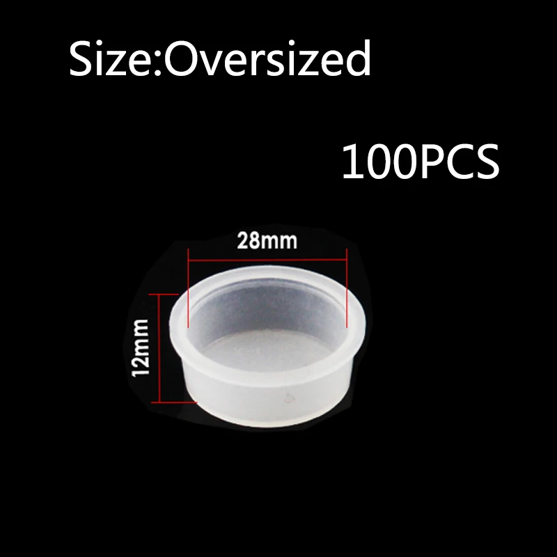 100pcs Oversized Large disposable Tattoo Permanent Makeup Pigment tattoo Ink Cups | Красота и здоровье