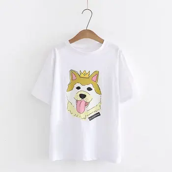 

New women t shirt print t-shirt short sleeve cotton 2018 summer fashion