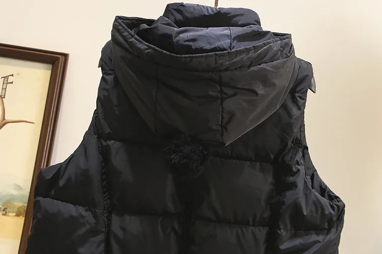 Размера плюс Повседневное длинные жилеты зимние Костюмы Модные свободные теплые толстые вязаные Стеганое пальто Для женщин T4-808