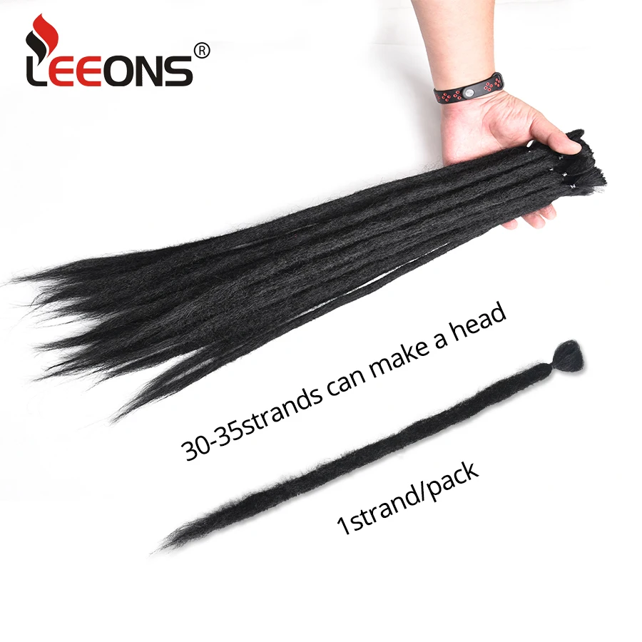 Extensiones de rastas sintéticas hechas a mano, cabello Reggae de 20 pulgadas, 10 unidades por lote, trenzas de ganchillo para rastas