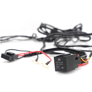 

Led Work Light Bar Wiring Harness Wire Cable Relay 12v 40A for Universal Vehicle UAZ ATV off road 4x4