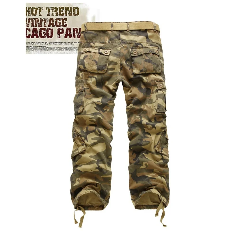 Cargo Pants Men 2022 New Camouflage Trousers Casual Multi-pocket Army Work Combat Pants Mens Military Cargo Pants  Plus Size cargo joggers