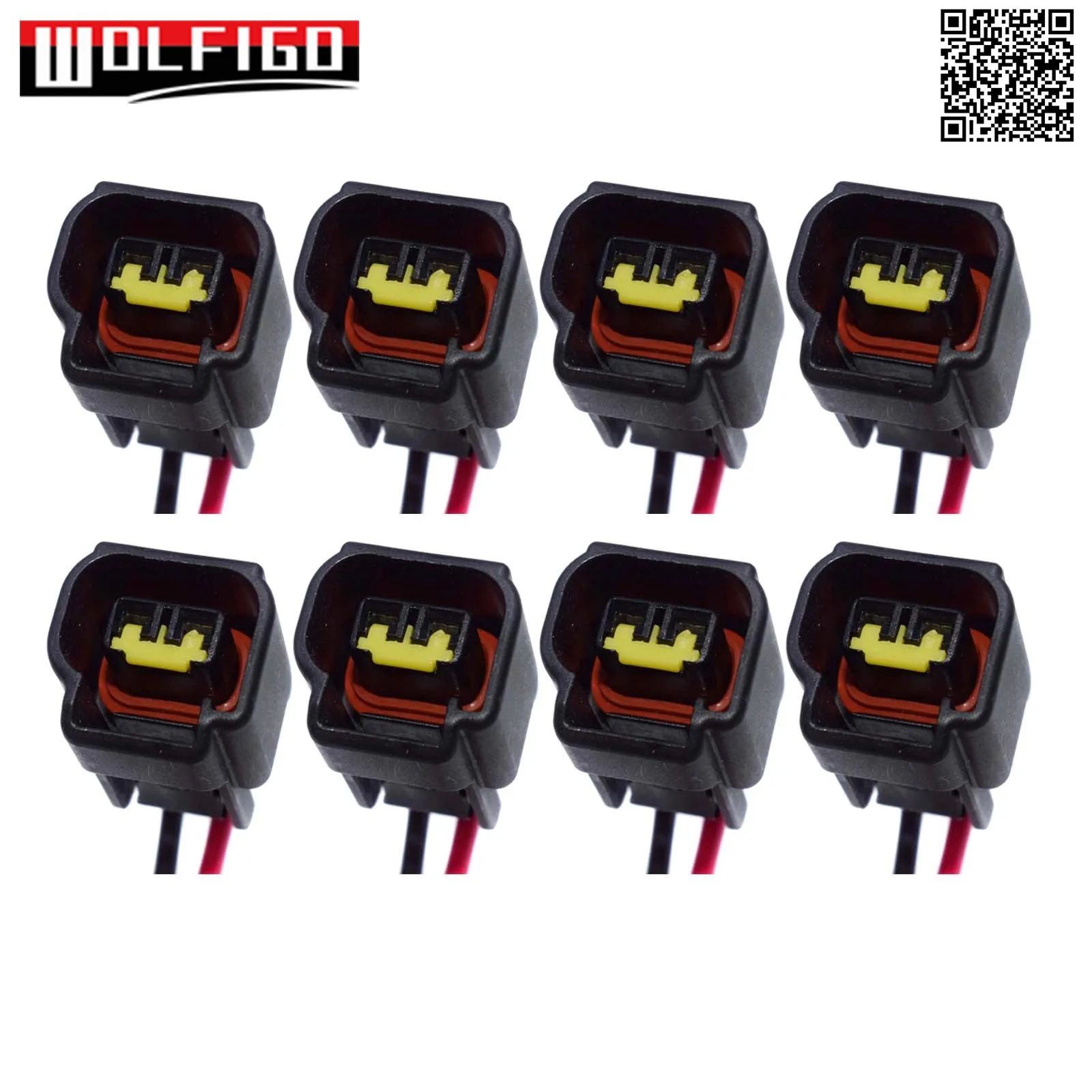 WOLFIGO 1 / 5 8PCS for Ford Ignition Coil 2-Way Connector Harness Pigtail For Modular 4.6 5.4 6.8 Cobra Mustang 1P1258 PT5742 | Автомобили
