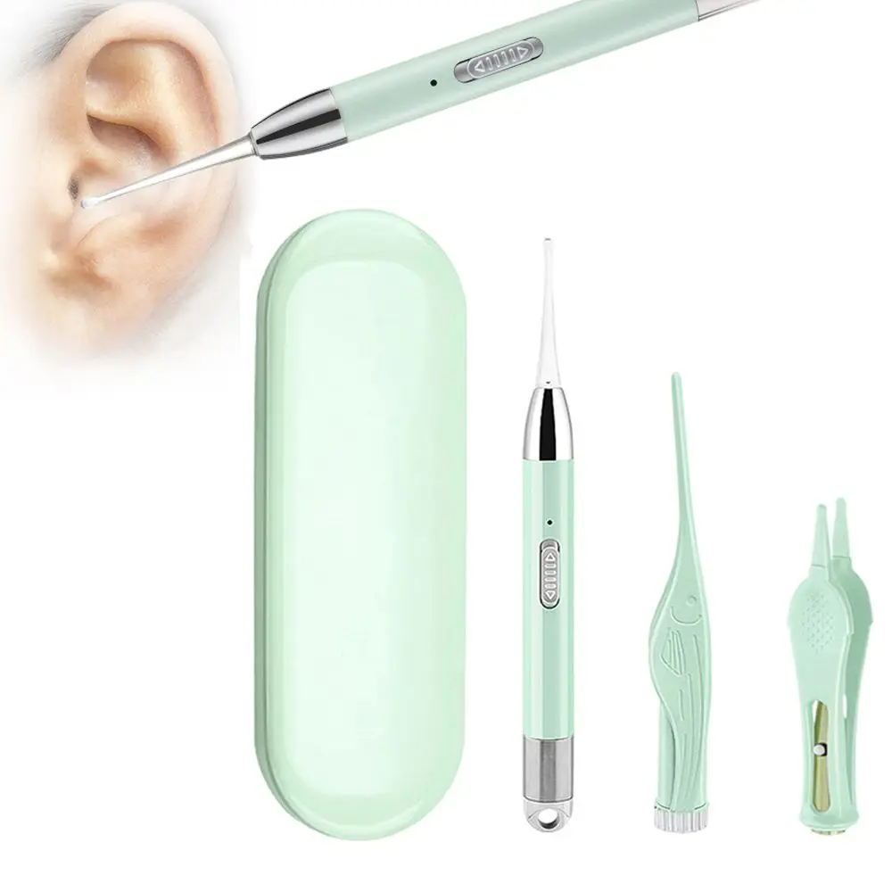 1 Set Baby Ear Cleaner Wax Removal Tool Flashlight Earpick Cleaning Earwax Remover Luminous Curette Light Spoon | Красота и здоровье