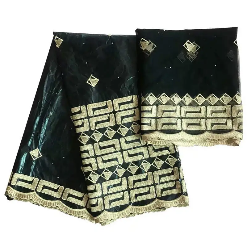 Новое прибытие Базен Riche черная ткань Горячая хлопок Базен Riche последние высокое качество 5+ 2 ярдов/партия! WXF997