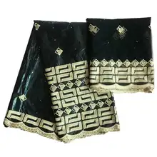 Новое прибытие Базен Riche черная ткань Горячая хлопок Базен Riche последние высокое качество 5+ 2 ярдов/партия! WXF997