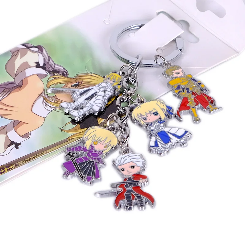 Аниме брелок Fate Destiny натиск гигантский одна деталь Inuyasha Стальной алхимик сплав аксессуар