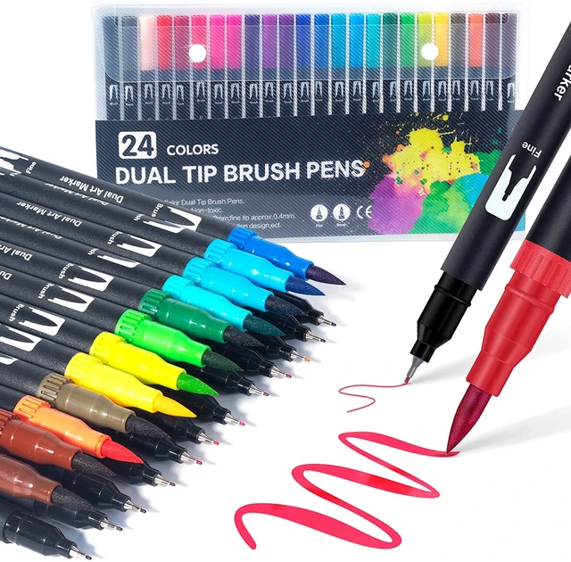 Dual Tip Marker Set (24-Colors)