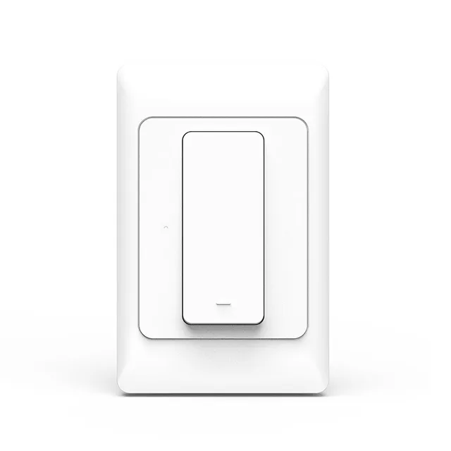 Zemismart Tuya Zigbee Physical Wall Switch US AU Type Push Light Switches SmartThings Control Alexa Google Home Neutral Optional White 1 Gang