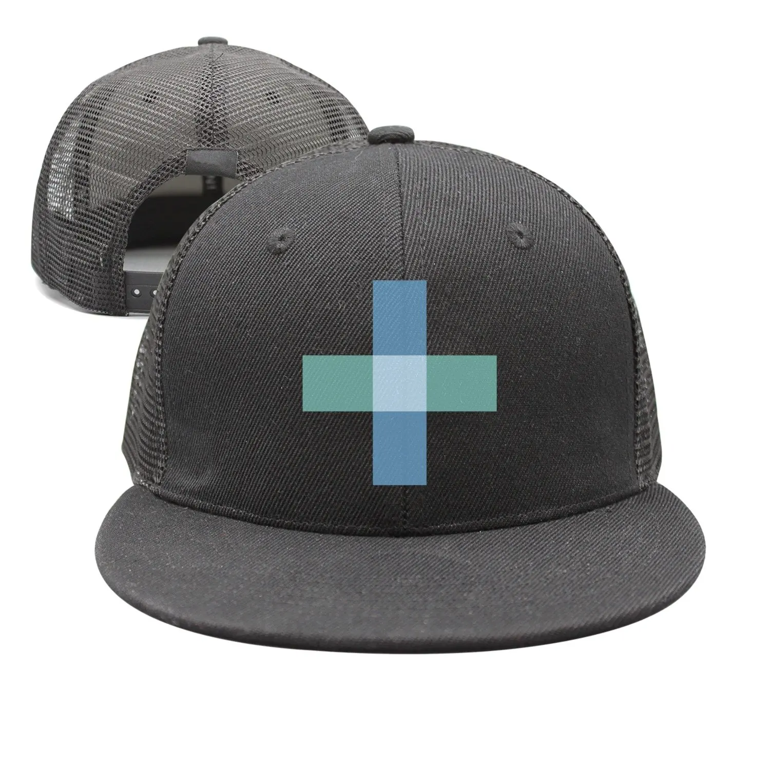 

SJSNBZ Plus Minus Cross Mens Black Stylish Mesh Snapback Hat