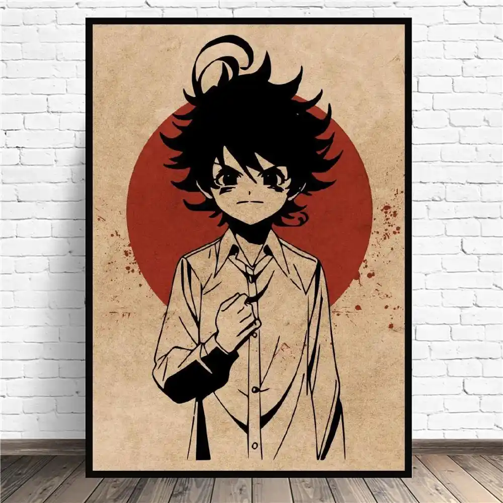 エマアニメアートキャンバスポスター印刷家の装飾schilderijなしフレーム 絵画 書道 Aliexpress