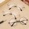 Vintage Metal Round Myopia Glasses for Women Men Fashion Ultra Light Resin Short Sight Glasses Vision Care Diopter -1.00~-4.0 ► Photo 1/6