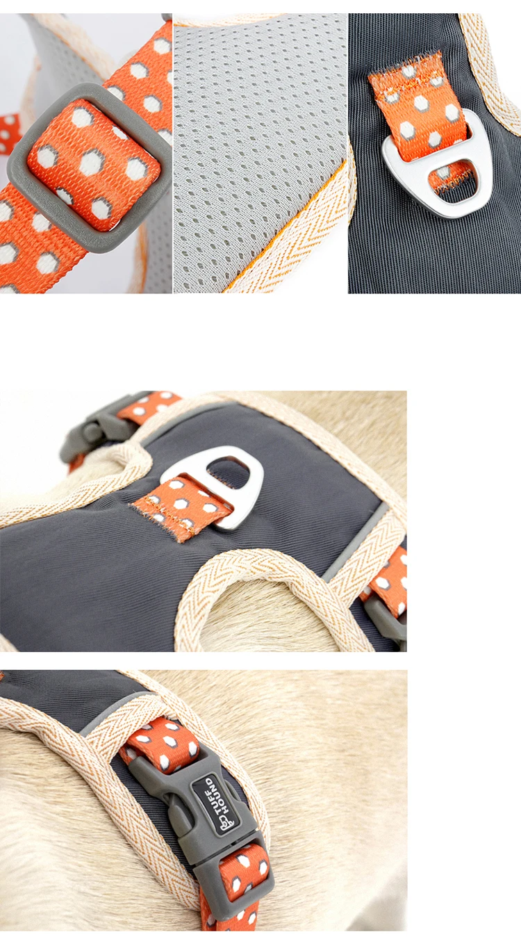 Reflective Pet Dog K9 Harness Accessories Adjustable No-Pull Nylon Dog Training Chest Strap Vest For Small Medium Large Dog