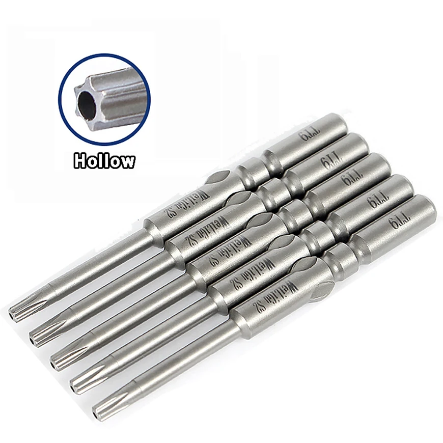 verrader evenaar zijn Holle Magnetische Torx Bit 60/100/150Mm T6 T7 T8 T9 T10 T15 T20 T25 Tamper  Proof beveiliging Torx Schroevendraaier Bits Elektrische  Impact|Gereedschapsdelen| - AliExpress