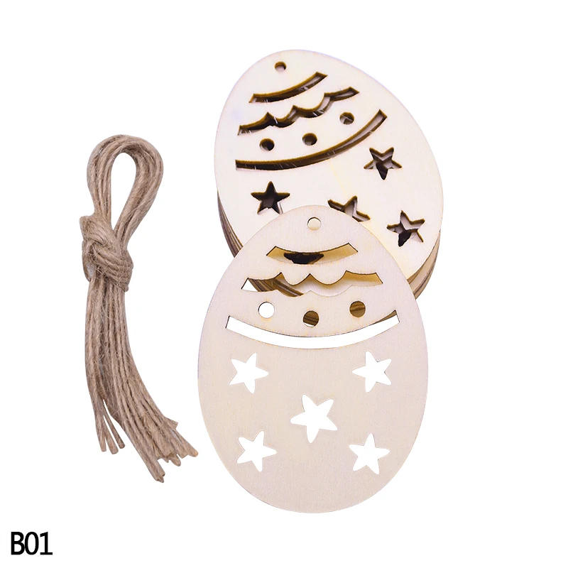 JOYIN Decorazione Pasquale In Legno Con Luci LED - Set Di 2 Coniglietti E Pulcini Luminosi Per Centrotavola Primaverile Fai-da-te - 2